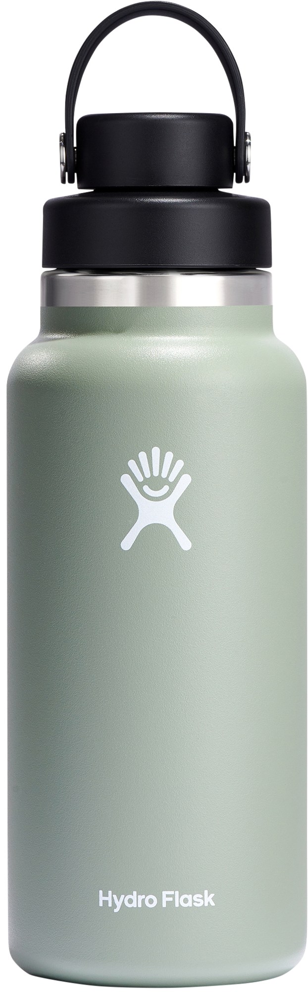 Вакуумная бутылка для воды с широким горлышком и гибкой крышкой - 32 эт. унция Hydro Flask, зеленый