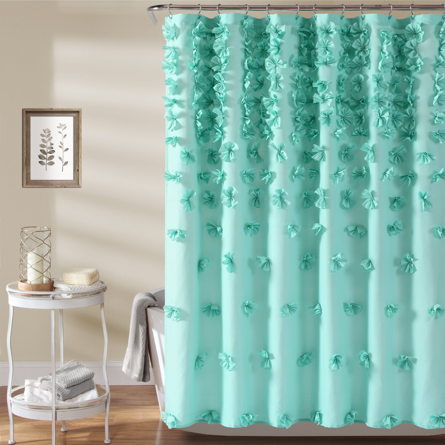

Райли Занавеска для душа Lush Decor, цвет Aqua