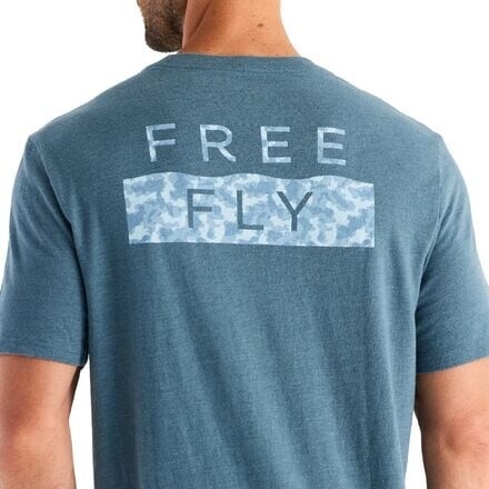 

Футболка Clearwater Camo мужская Free Fly, цвет Heather Slate Blue