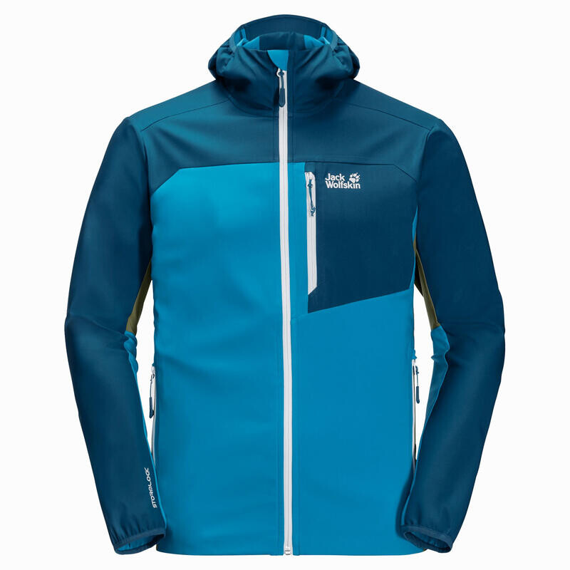 

JACK WOLFSKIN EAGLE PEAK II ветрозащитная мужская куртка из софтшелла