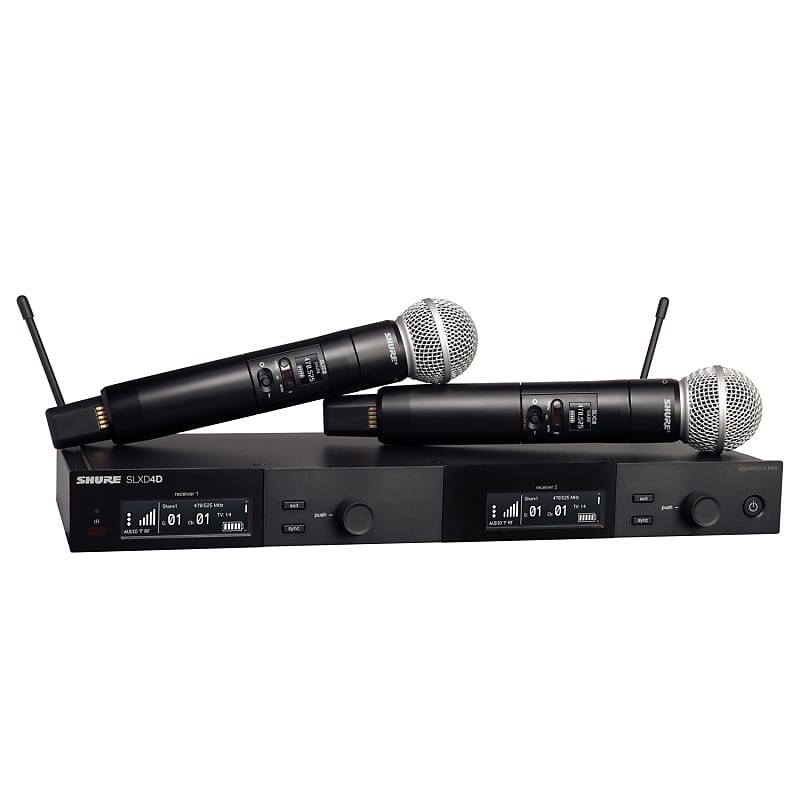 

Беспроводная система Shure Shure SLXD24D/SM58 Handheld Wireless System with Dual SM58 (G58 Band / 470-514 MHz)