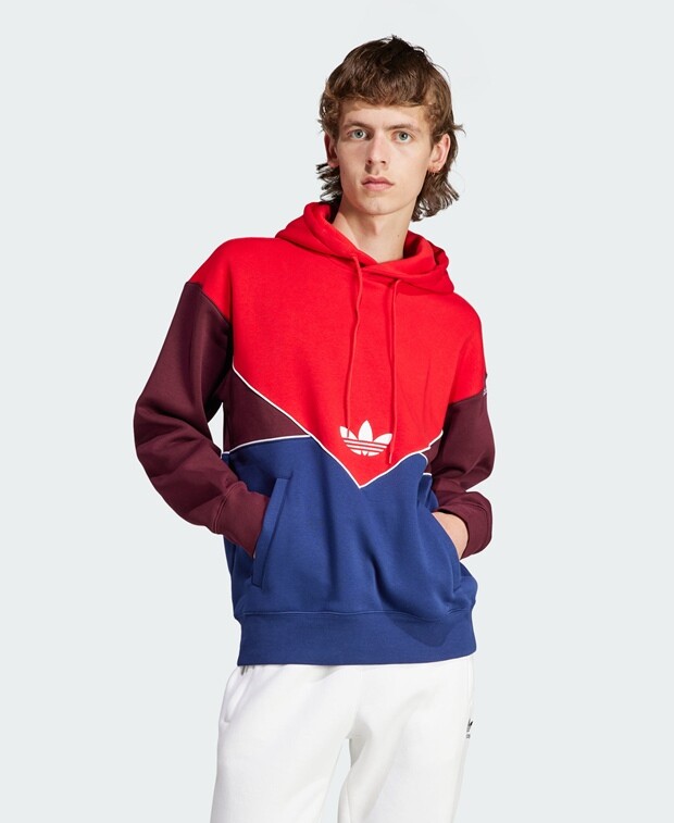 

Худи с капюшоном adidas Originals, красный