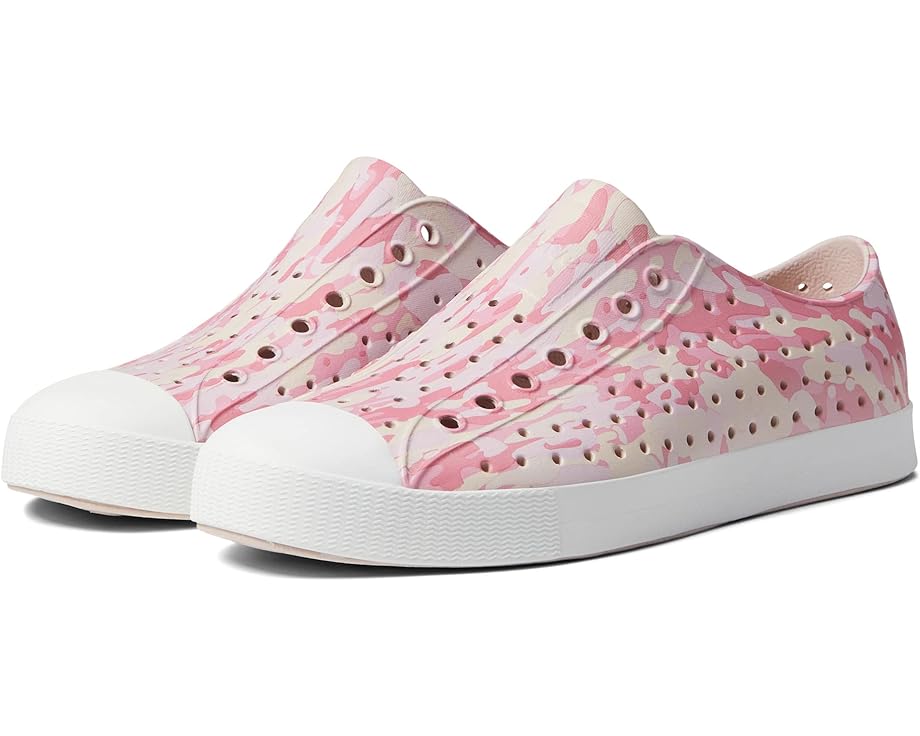 Кроссовки Native Shoes Jefferson Print, цвет Dust Pink/Shell White/Princess EuCamo