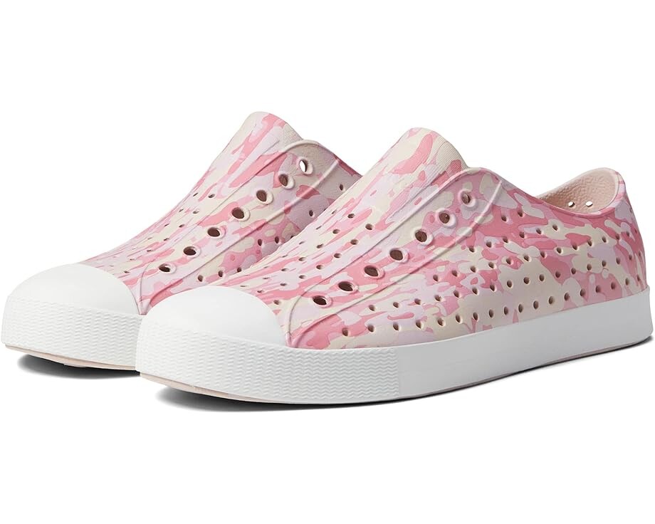 

Кроссовки Native Shoes Jefferson Print, цвет Dust Pink/Shell White/Princess EuCamo