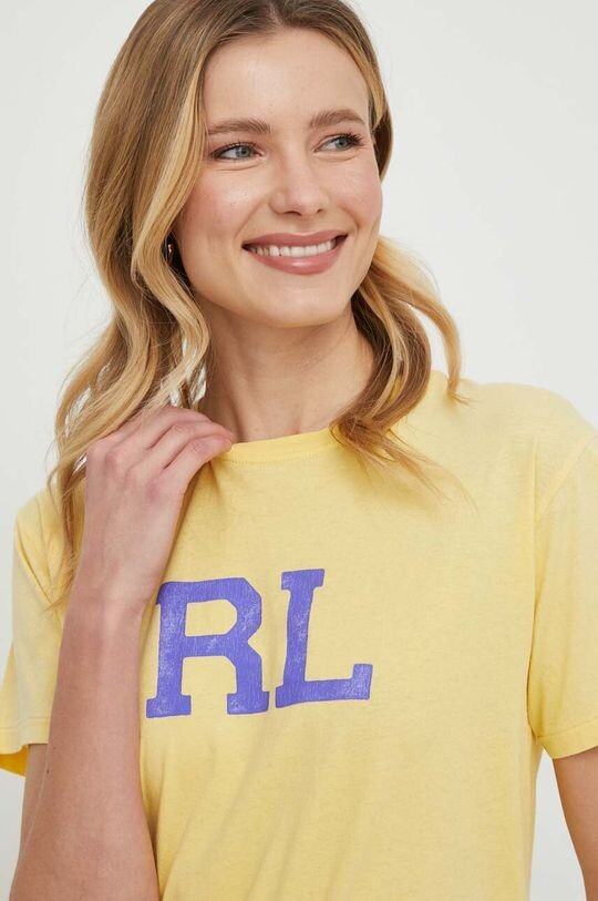 

Хлопковая футболка Polo Ralph Lauren, желтый