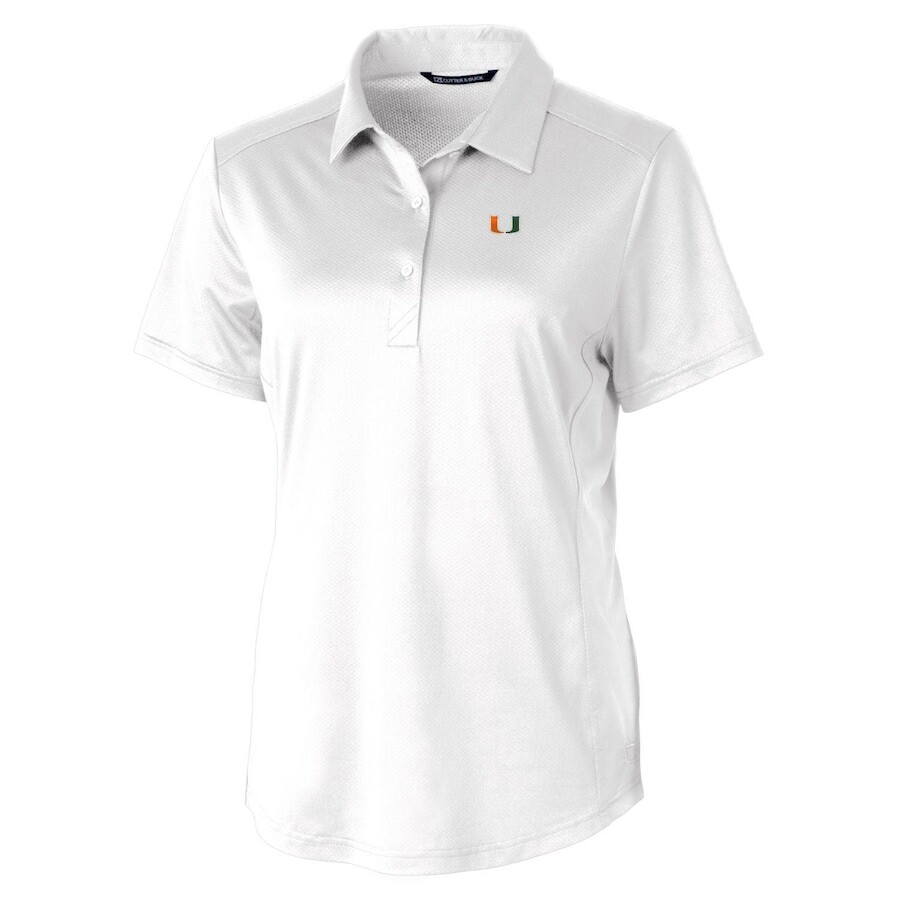 

Поло с коротким рукавом Cutter & Buck Miami Hurricanes, белый