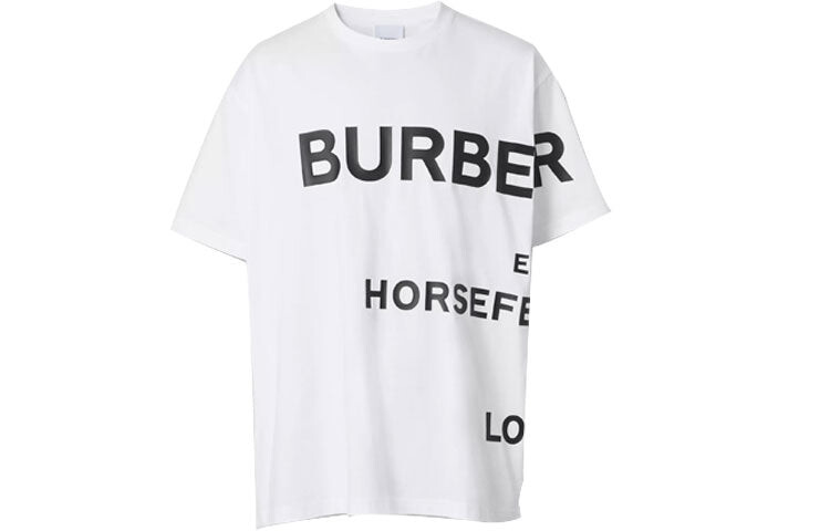 

Футболка мужская Burberry SS21 Horseferry с логотипом, белый
