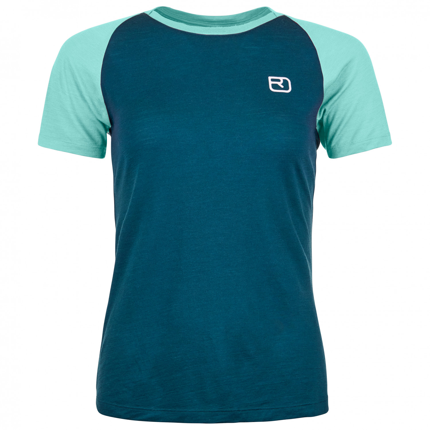 Рубашка из мериноса Ortovox Women's 120 Tec Fast Mountain T Shirt, цвет Petrol Blue