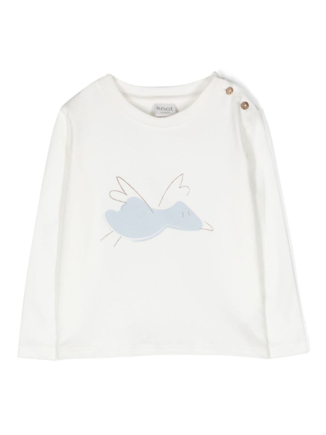

Knot футболка Birdie с длинными рукавами, белый
