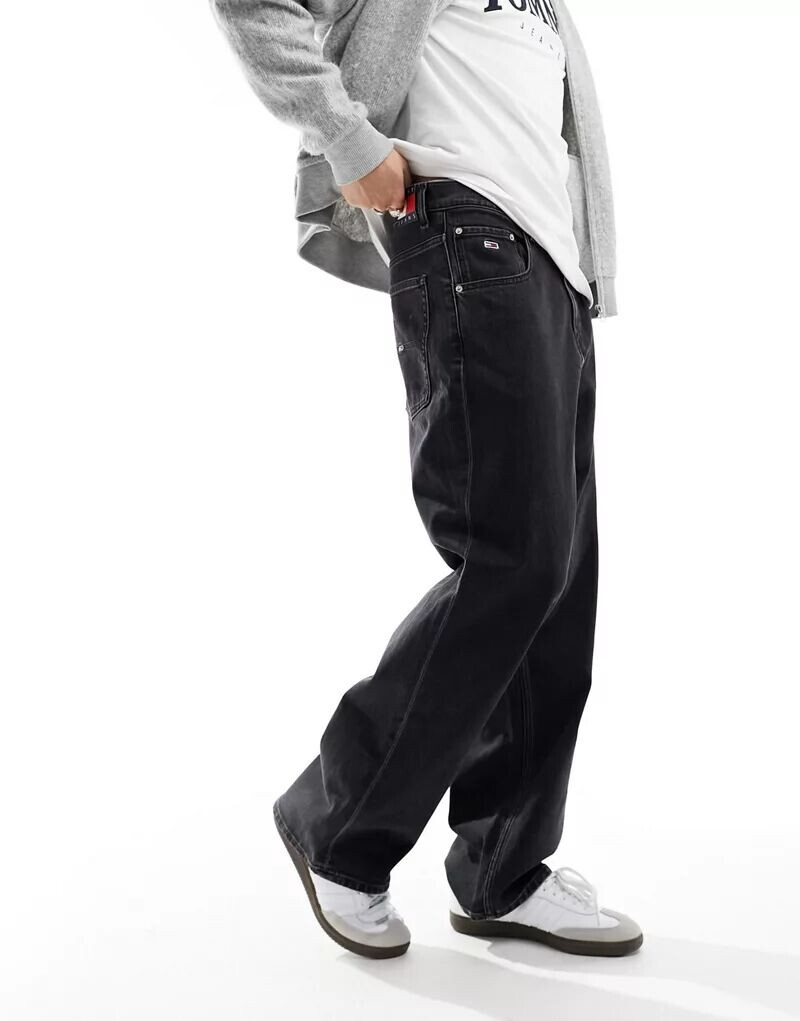

Черные джинсы свободного кроя Tommy Jeans Aiden