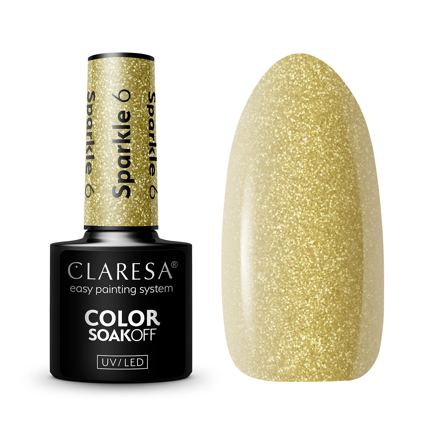 

Гибридный лак для ногтей 6 Claresa Sparkle, 5 гр