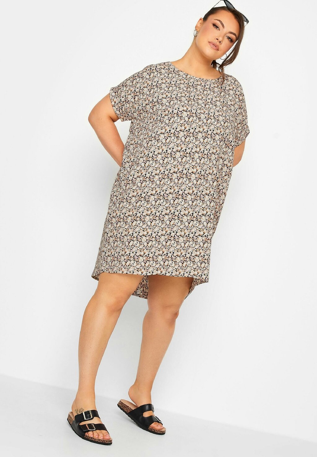 

Летнее платье Yours Clothing, коричневый