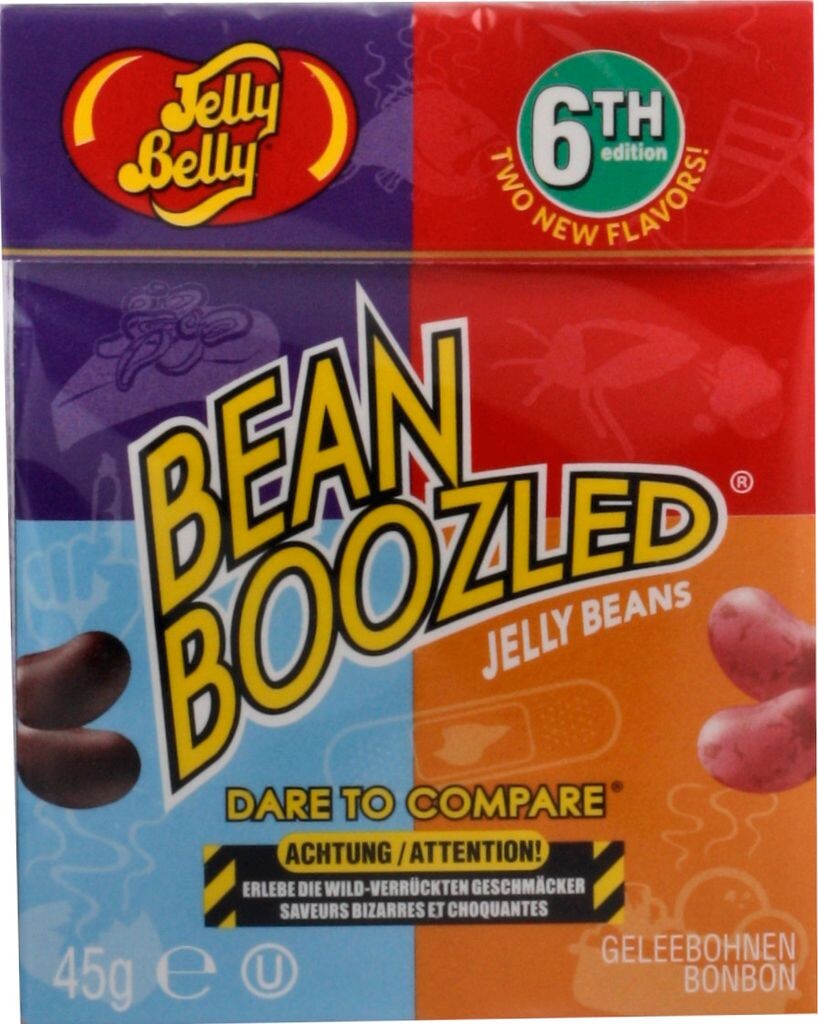 

Коробка с откидной крышкой Jelly Belly Bean Boozled, 45 г, 5 шт. Jelly Bean