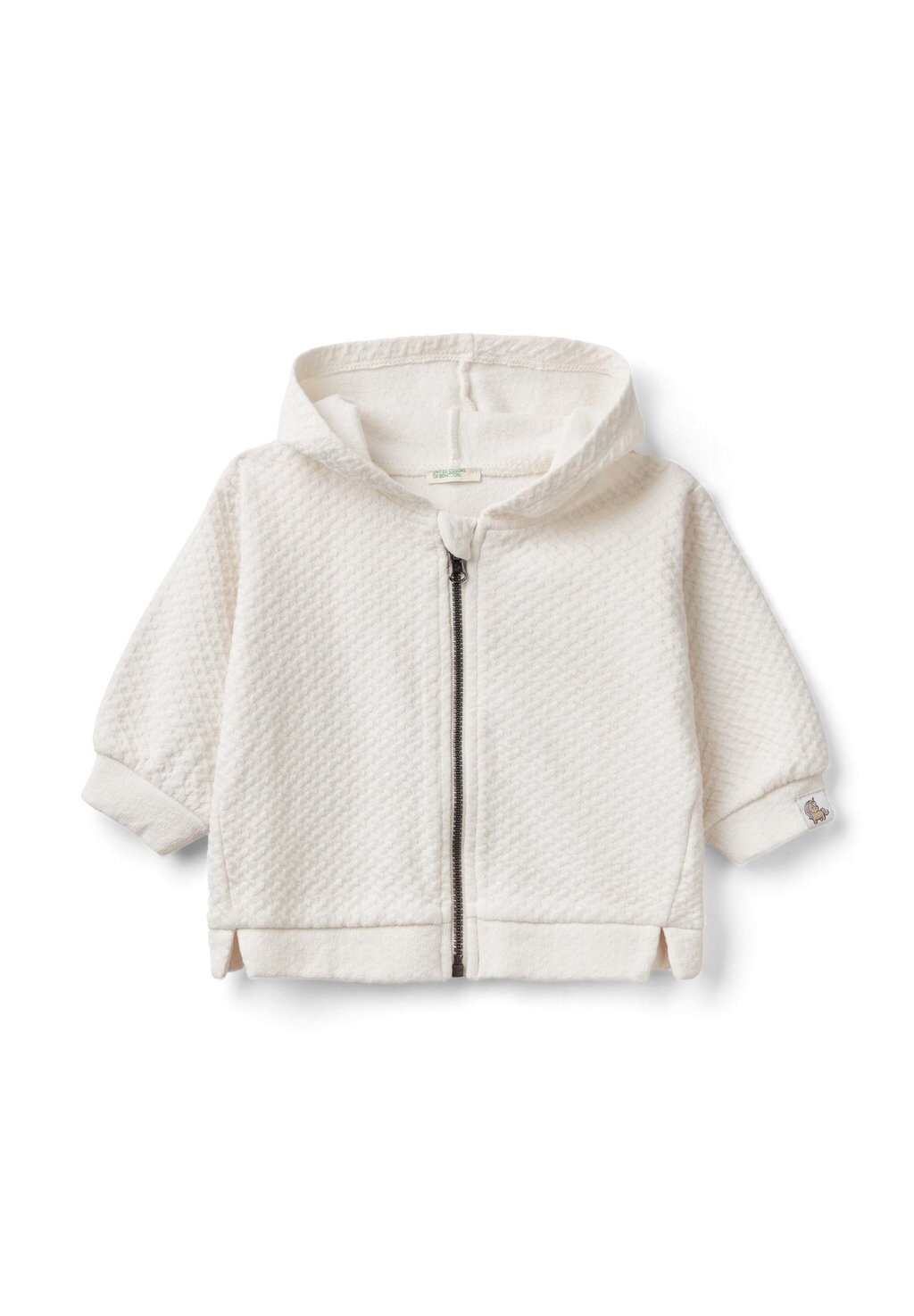 

Толстовка на молнии HOODIE United Colors of Benetton, крем