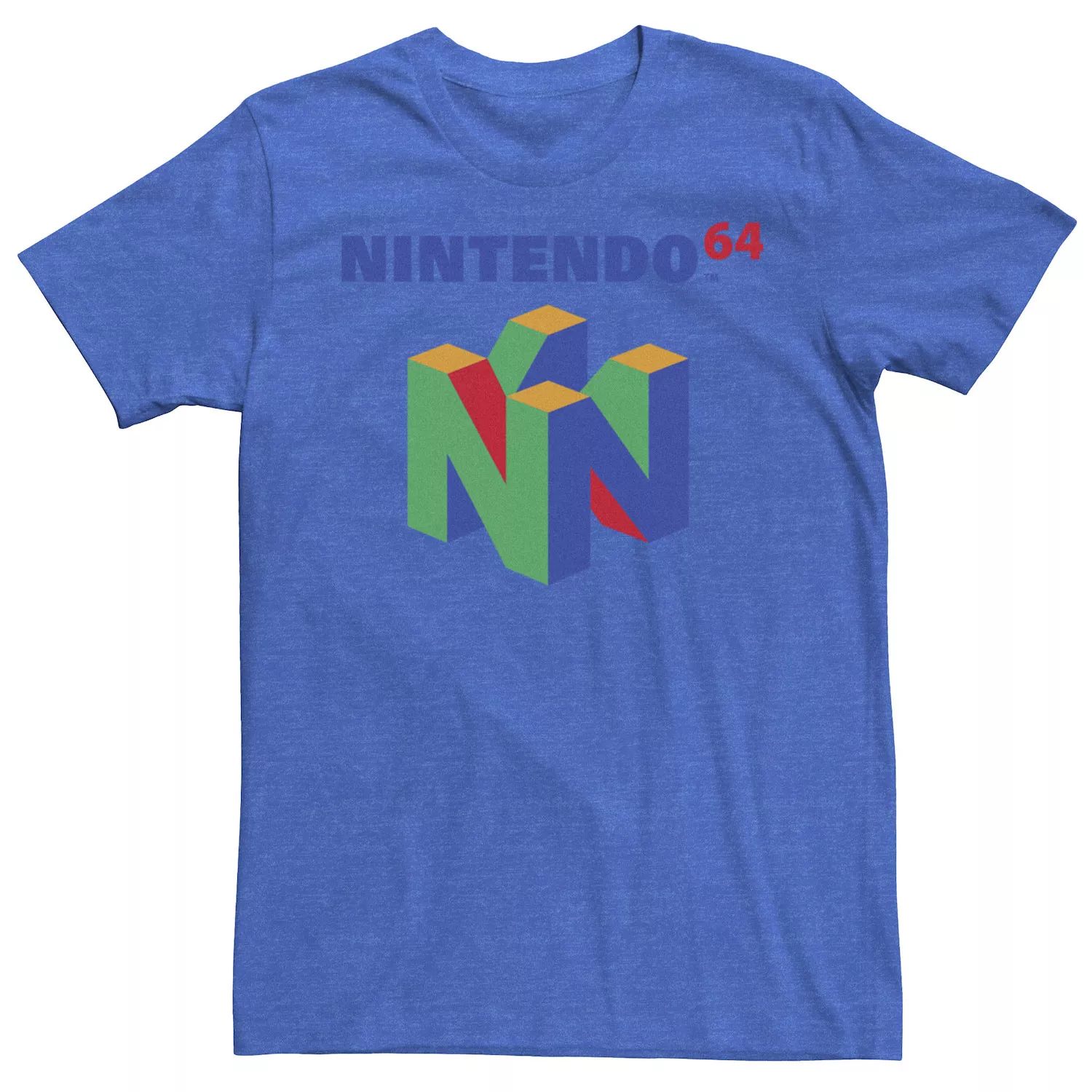 Мужская красочная футболка с логотипом Nintendo 64 Licensed Character