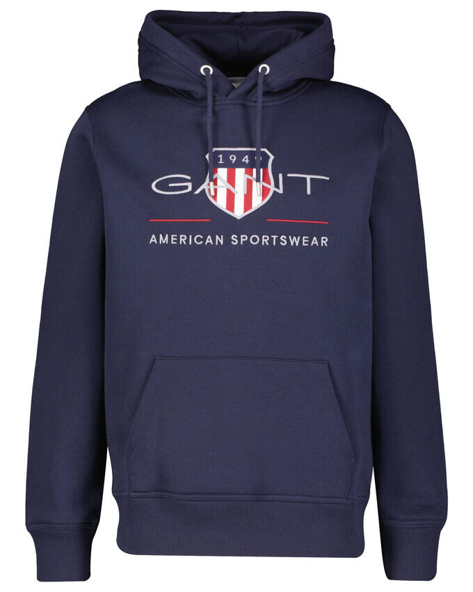 

Толстовка с капюшоном для архива Gant, синий
