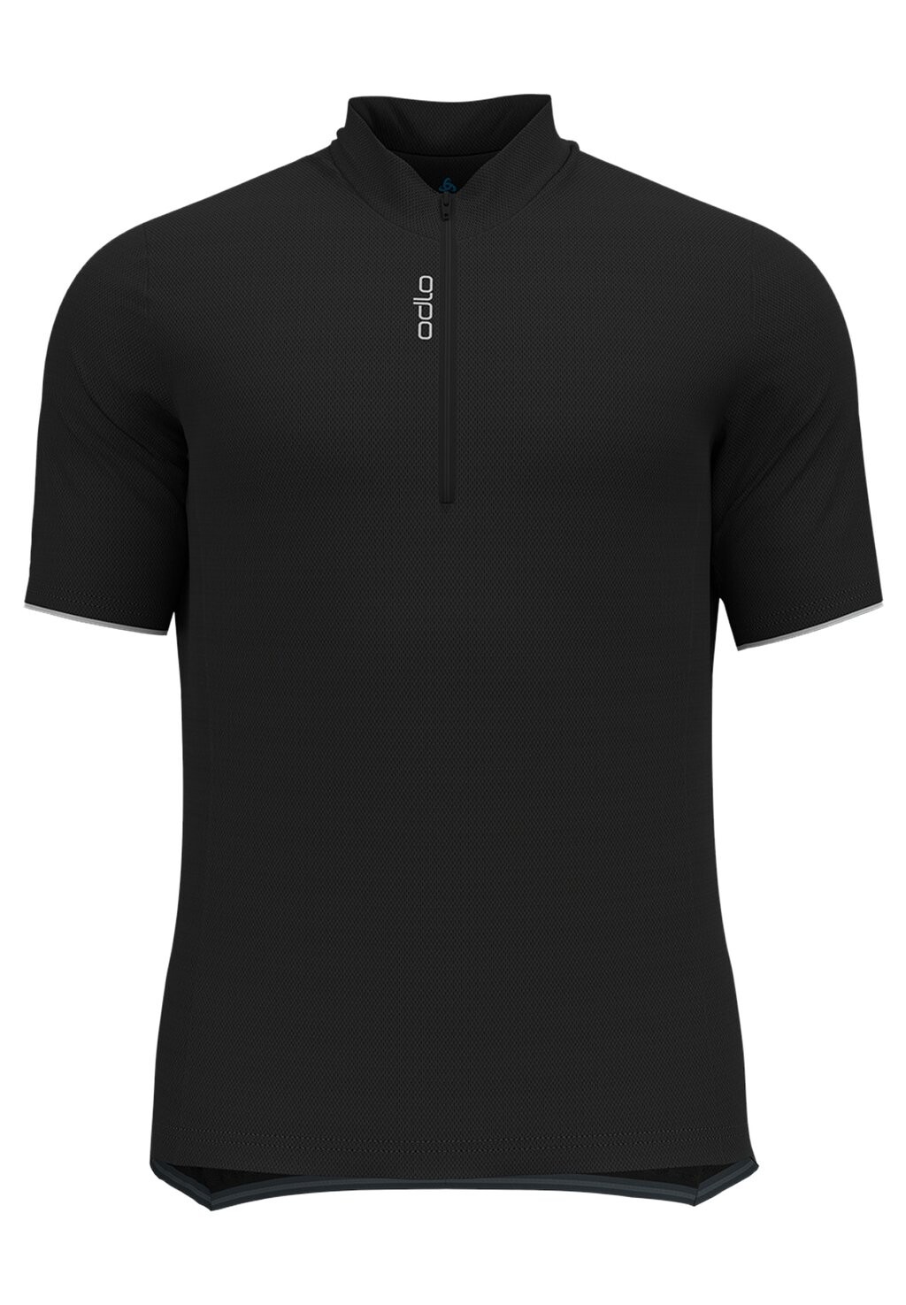 

Футболка с принтом COLLAR ZIP ESSENTIAL ODLO, цвет black