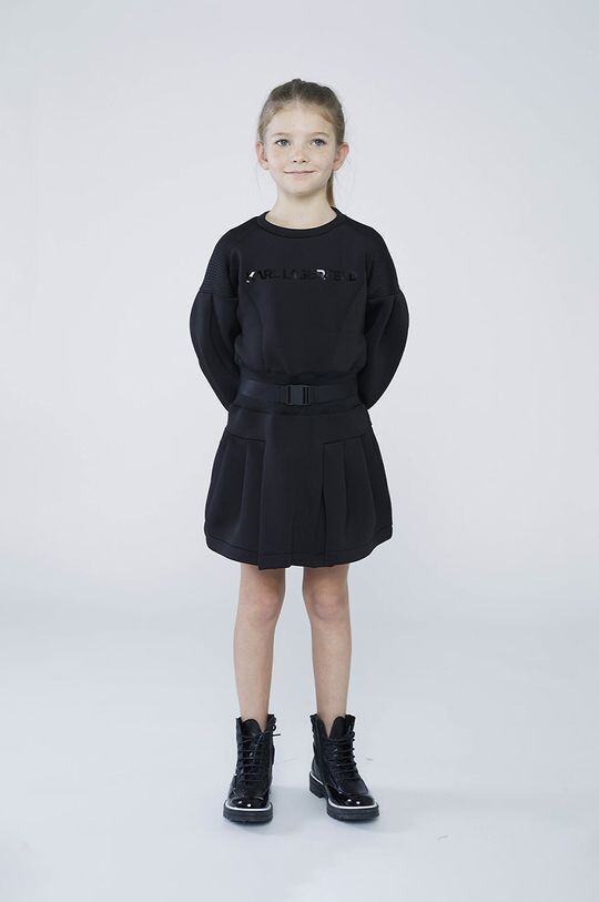 

Детское платье Карла Лагерфельда Karl Lagerfeld, черный