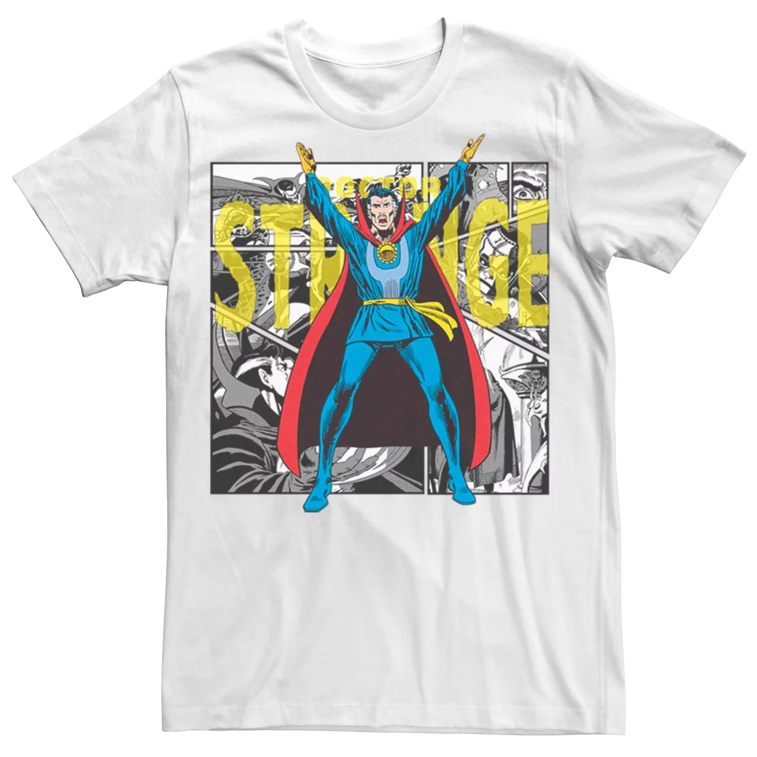 Мужская футболка с плакатом «Доктор Стрэндж» в стиле ретро в стиле Marvel Licensed Character