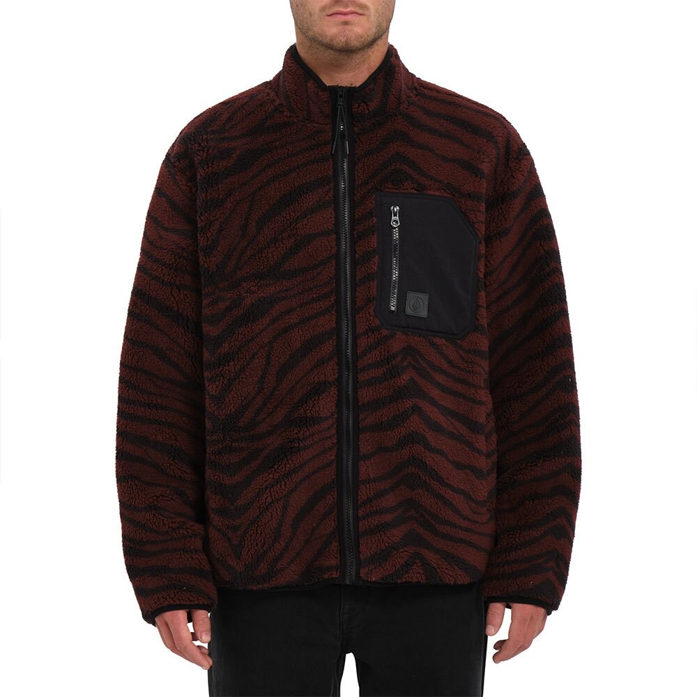 

Толстовка Volcom Muzzer Fuzzar Full Zip, коричневый