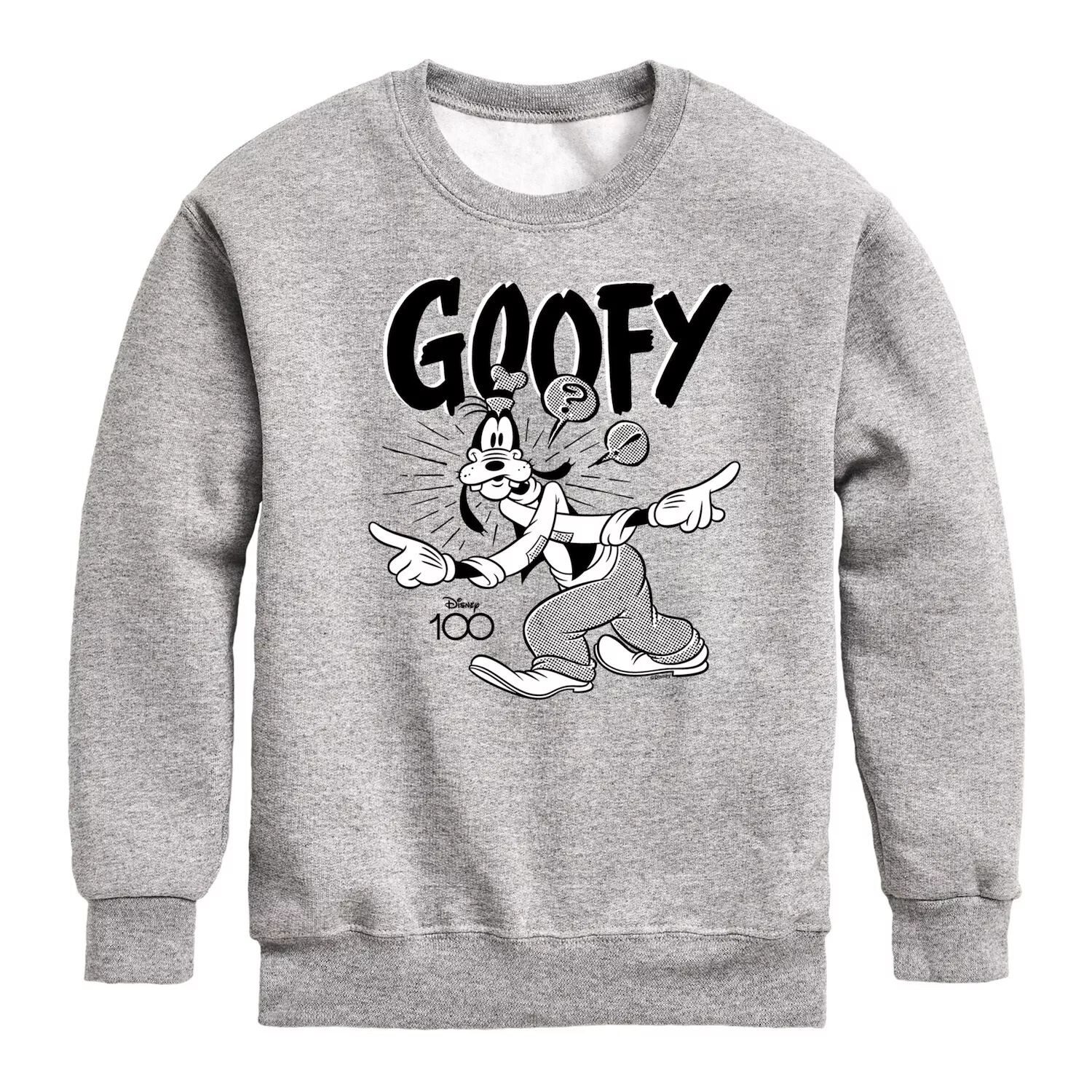 

Флисовый свитшот Disney 100 Goofy Halftone для мальчиков 8–20 лет Licensed Character