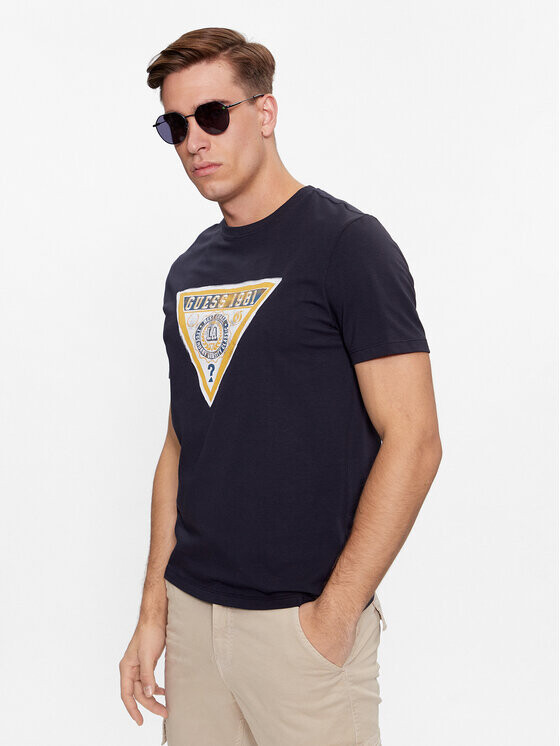 

Футболка узкого кроя Guess, синий