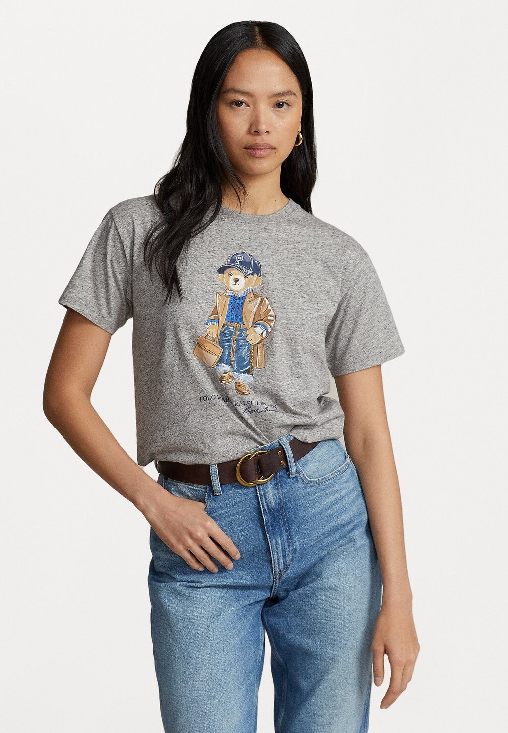 

Футболка с принтом Polo Ralph Lauren, Серый