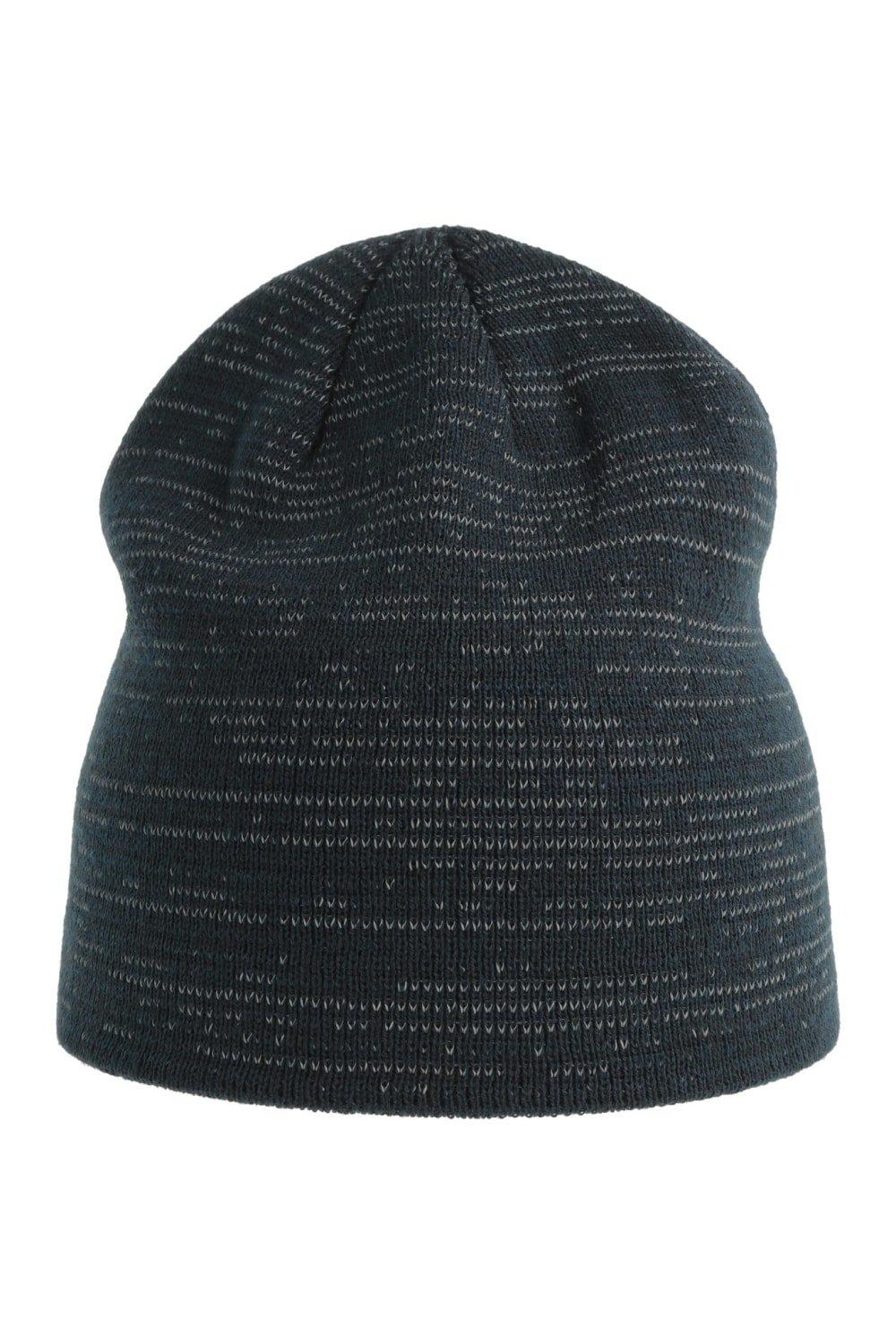 цена Короткая шапка из блестящей светоотражающей ткани из переработанного сырья Atlantis, темно-синий