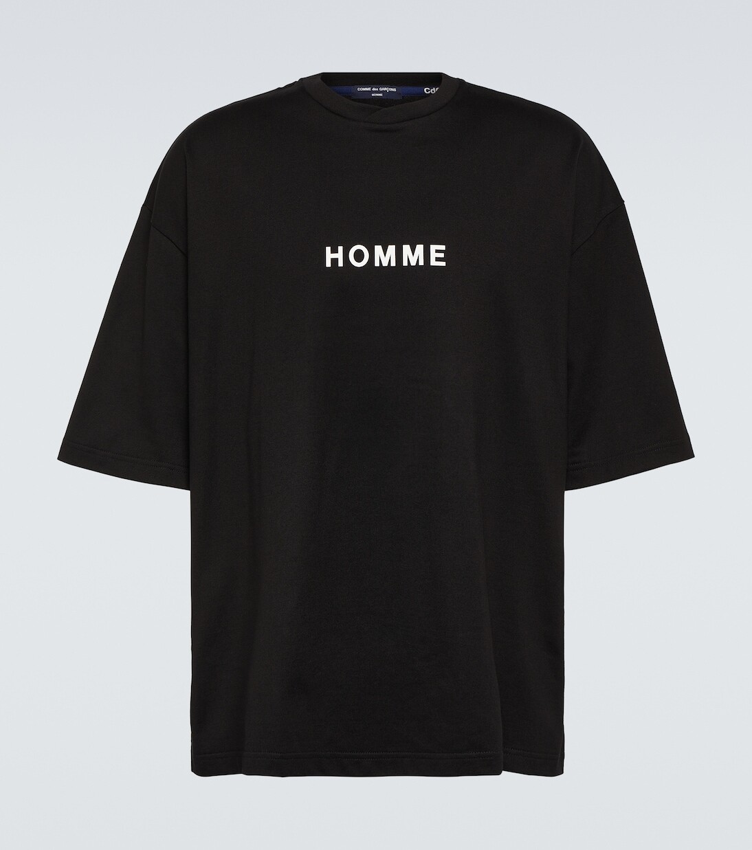 

Футболка из хлопкового джерси с логотипом Comme Des Garçons Homme, черный