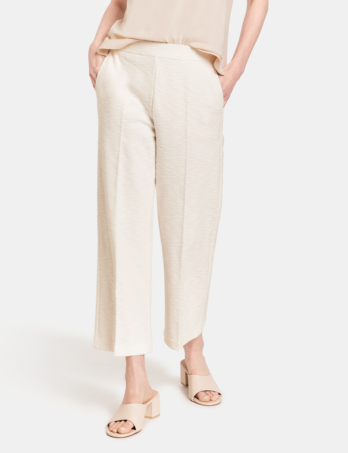 

Брюки Gerry Weber Hose Freizeit verkürzt, цвет Whisper White