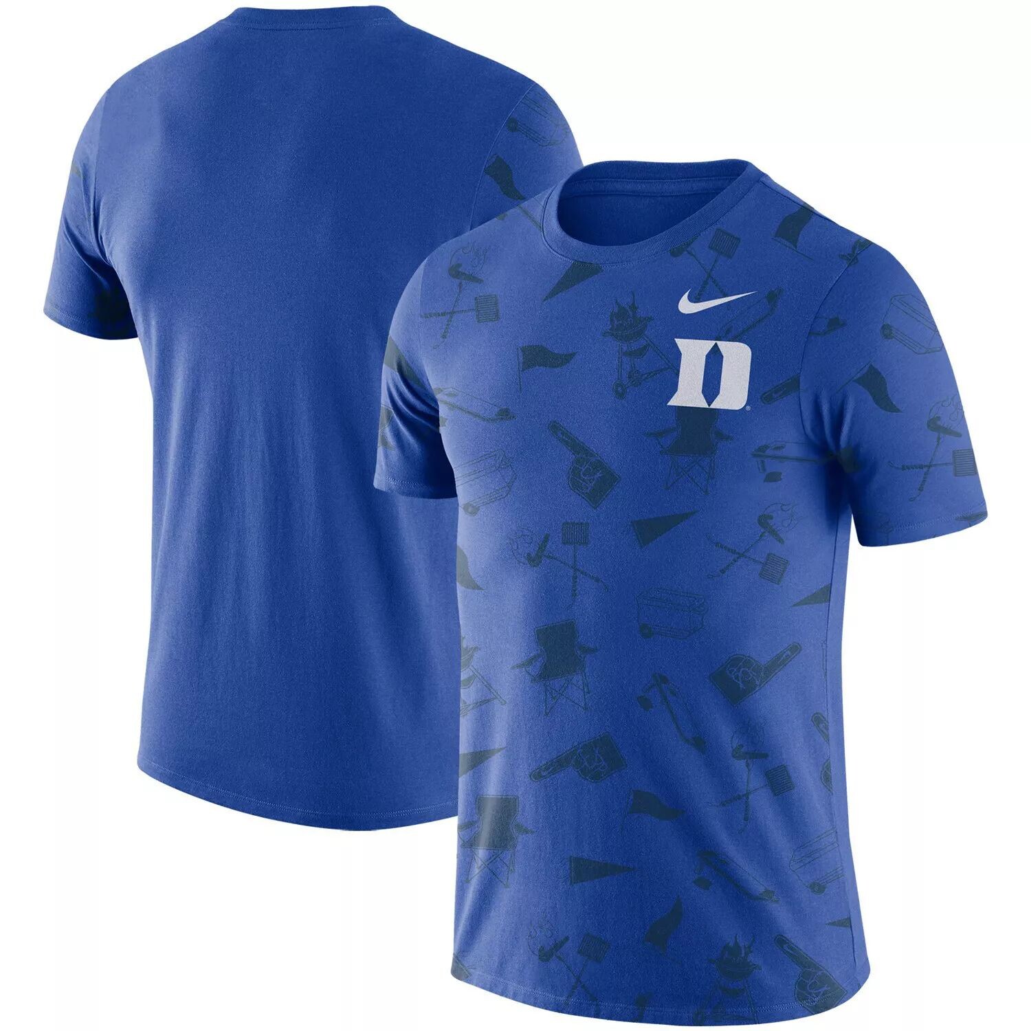 

Мужская футболка Royal Duke Blue Devils с задней дверью Nike