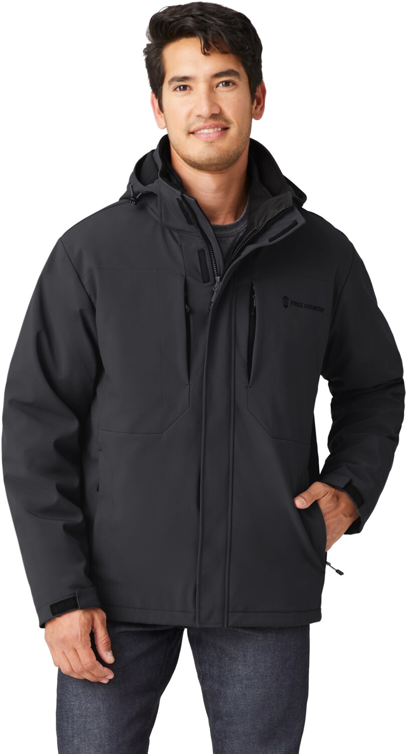 

Куртка Atalaya Flex Super Softshell 3-в-1 Systems — мужская Free Country, черный