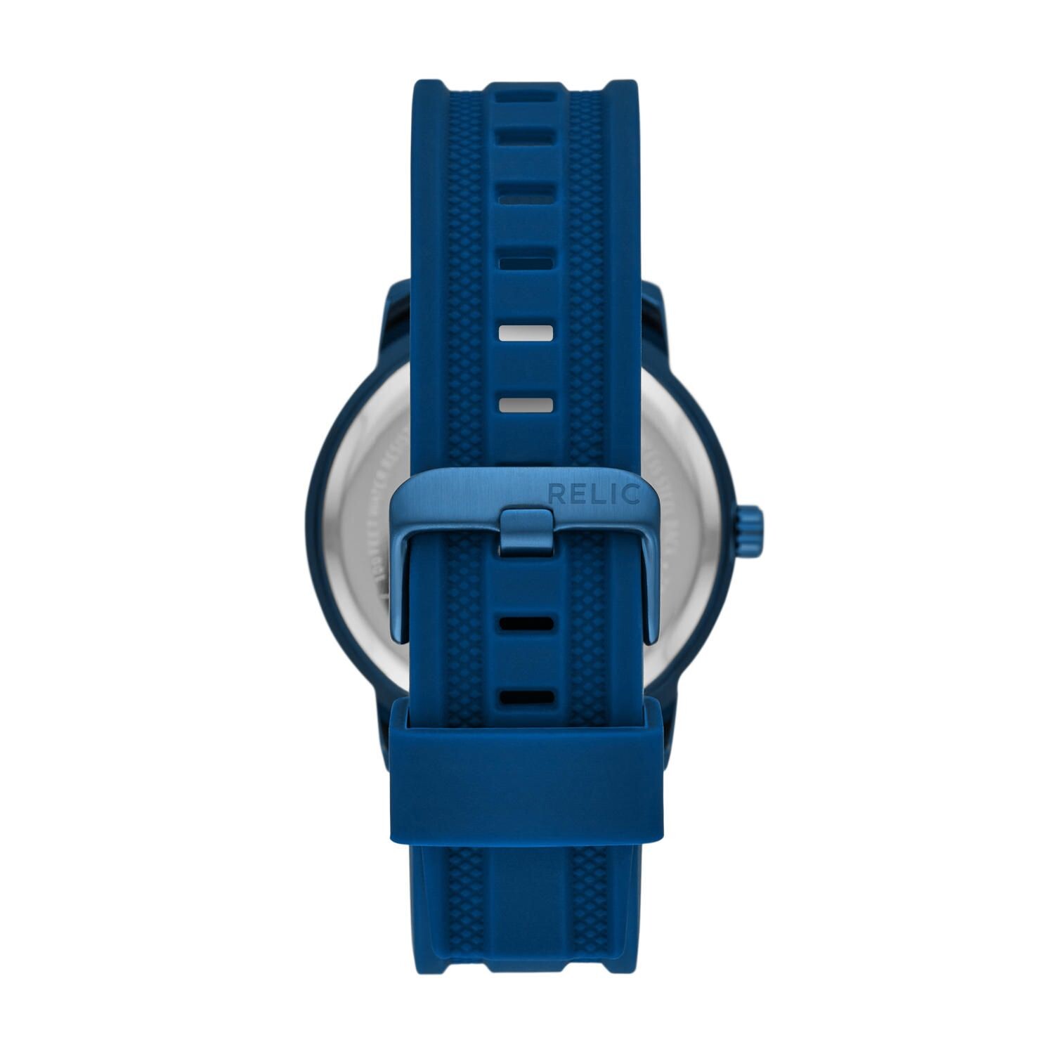 

Мужские силиконовые часы Joel синие с 3 стрелками Relic by Fossil