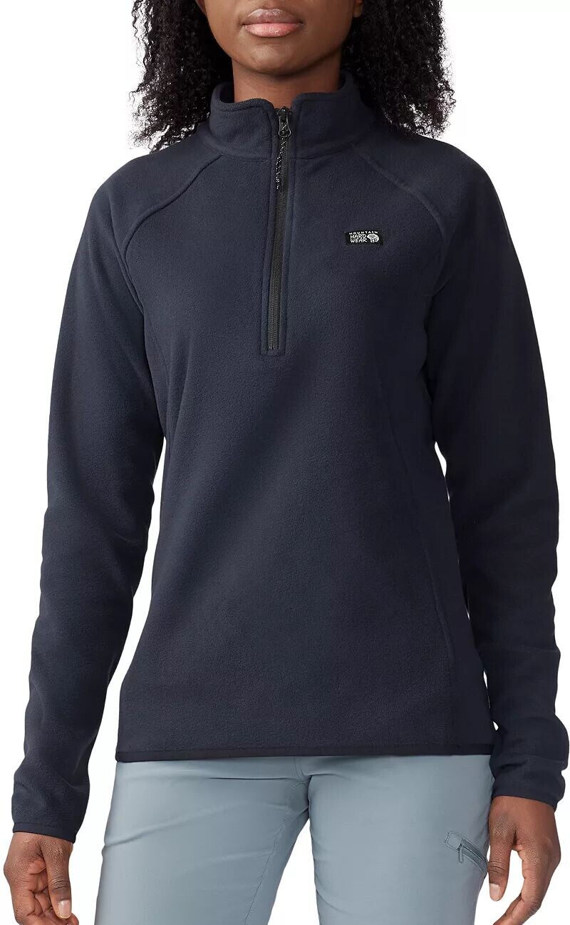 

Женский пуловер с молнией 1/4 Mountain Hardwear Microchill, черный