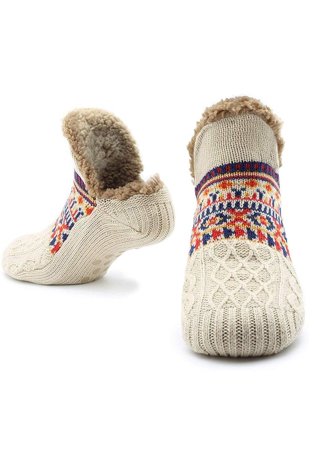 Удобные носки-тапочки CityComfort, бежевый зимние теплые пушистые носки коралловые флисовые домашние тапочки женские носки утолщенные плюшевые конфетные цвета домашний режим сна