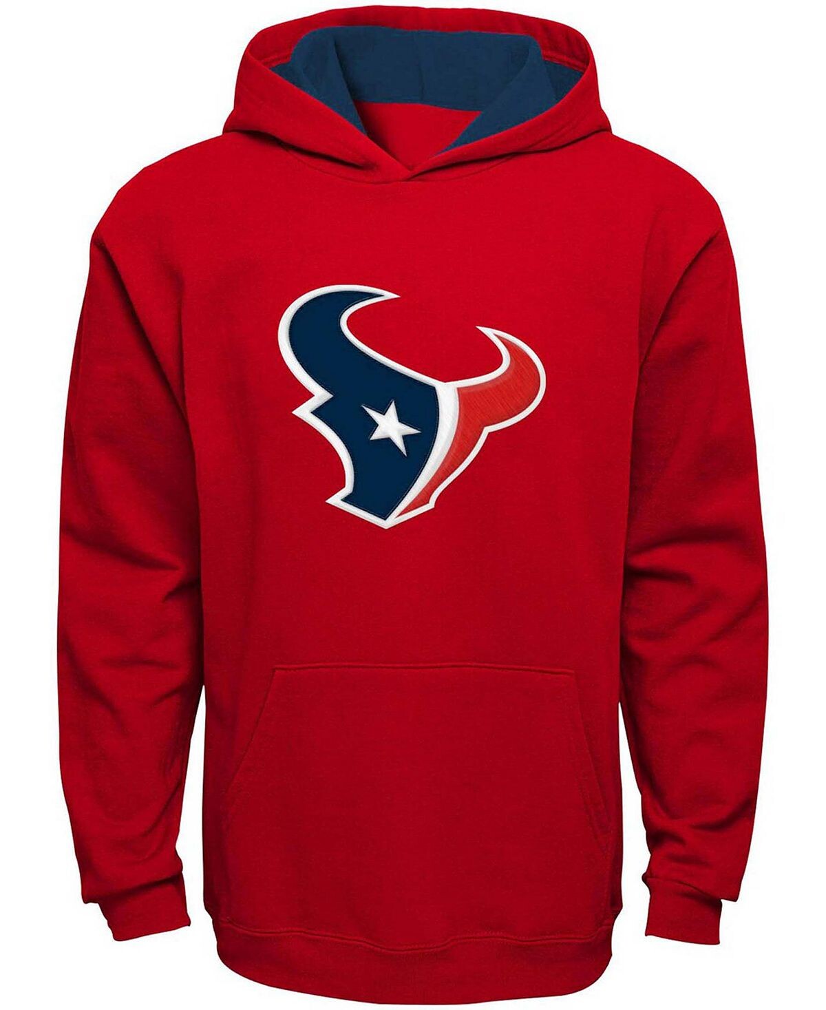 

Пуловер с капюшоном Big Boys Red Houston Texans Fan Gear Prime Outerstuff