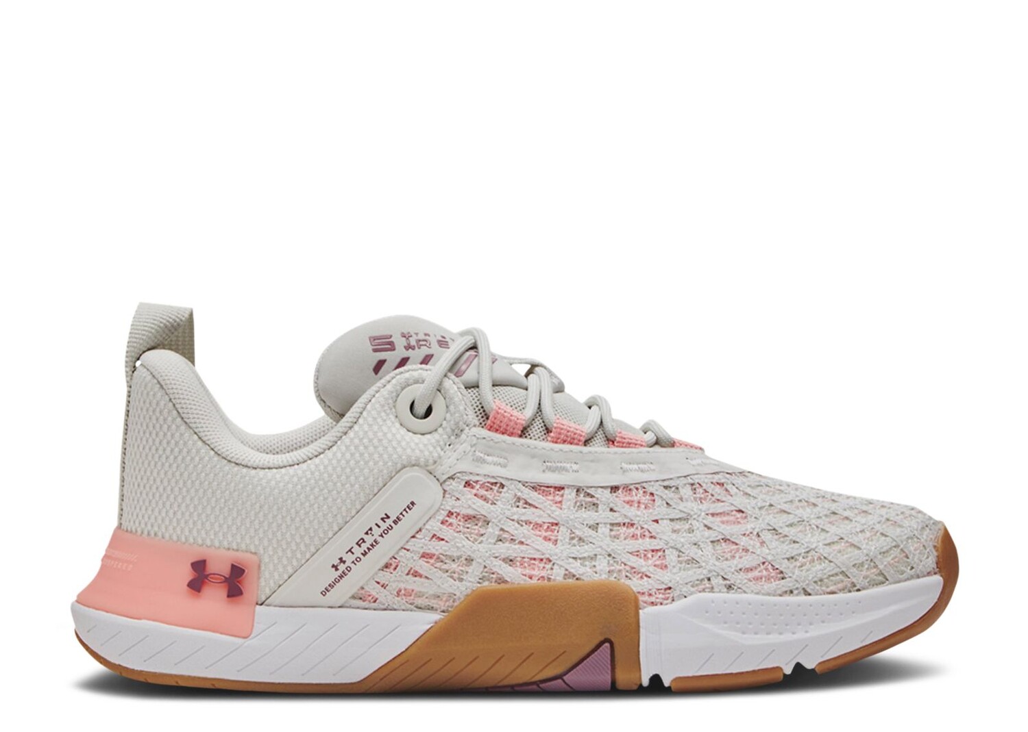 

Кроссовки Under Armour Wmns Tribase Reign 5 'White Clay Pink Fizz', кремовый, Бежевый