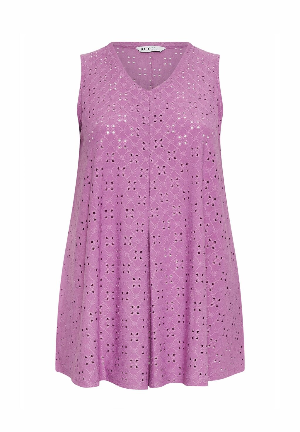 

Топ Broderie Anglaise Swing Yours Clothing, фиолетовый