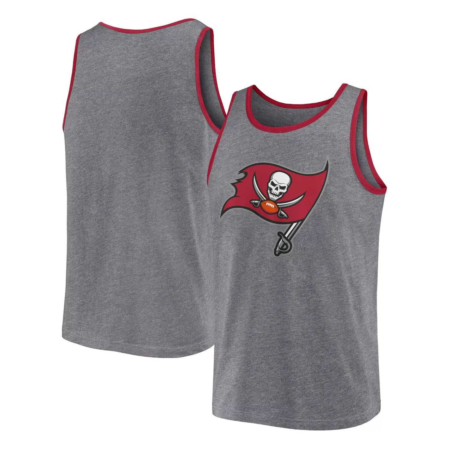 

Мужская майка Fanatics Heather Grey Tampa Bay Buccaneers Primary Tank Top
