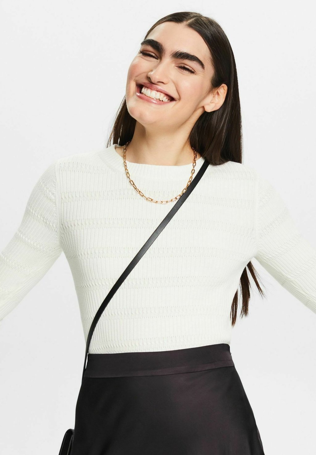 Вязаный свитер MIT RUNDHALSAUSSCHNITT Esprit, цвет off white