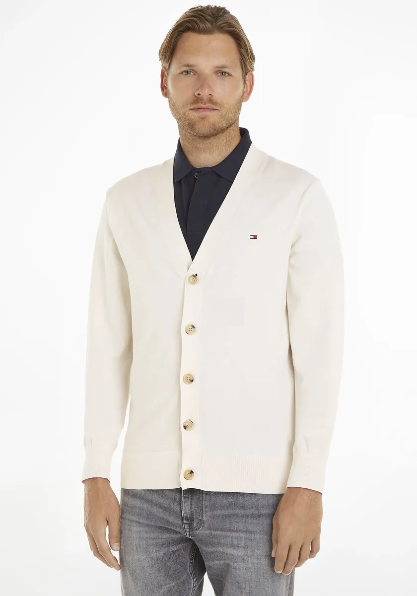 

Свитер Tommy Hilfiger "1985 CARDIGAN" с ребристыми манжетами, цвет Weathered White