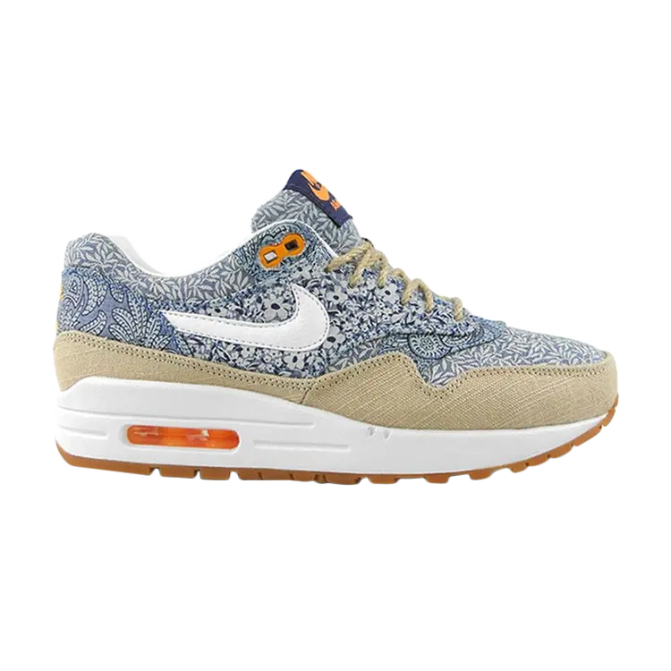 

Кроссовки Nike Liberty of London x Wmns Air Max 1 QS 'Blue Recall', синий
