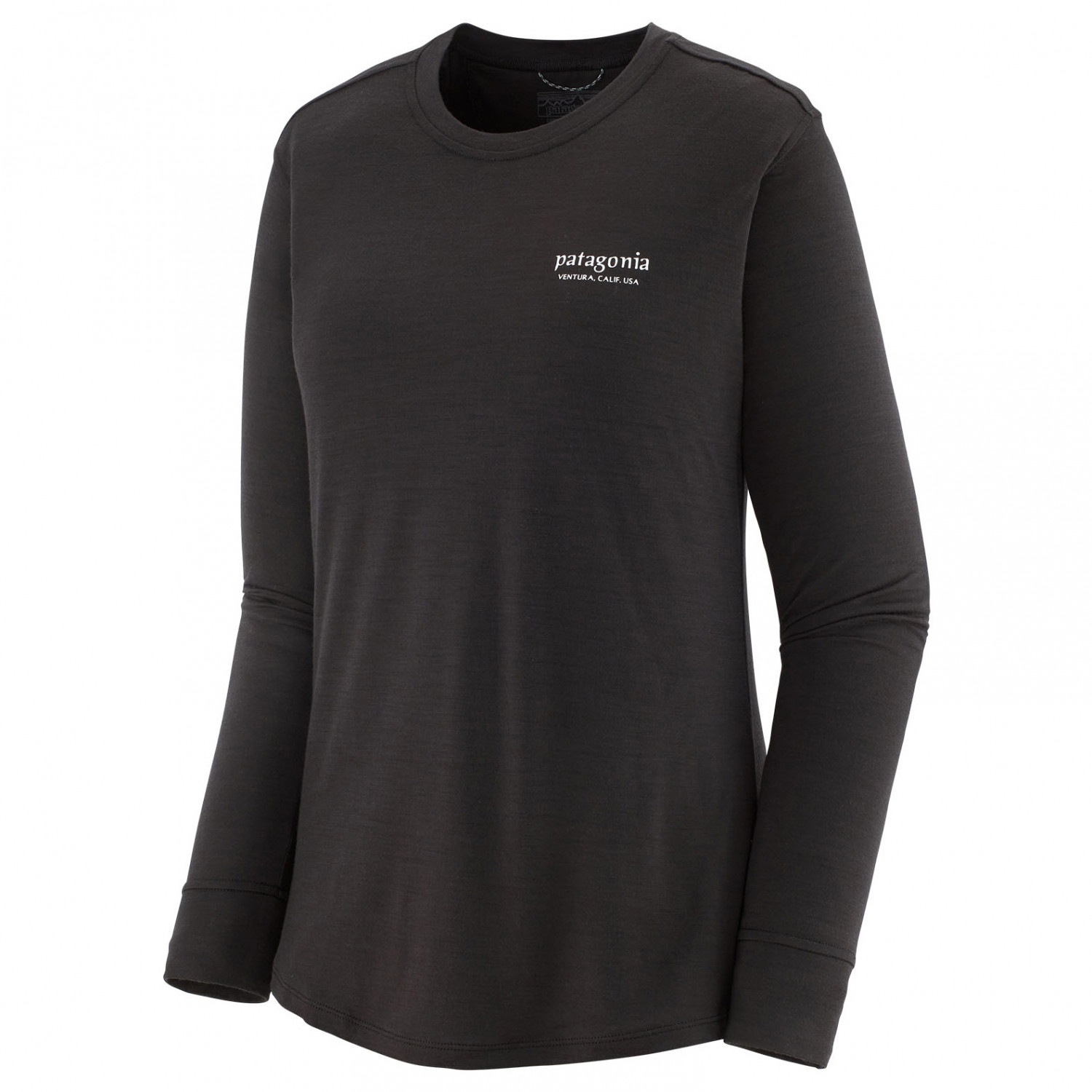 Рубашка из мериноса Patagonia Women's L/S Cap Cool Merino Graphic Shirt, цвет Heritage Header: Black рубашка из джерси с длинными рукавами s синий