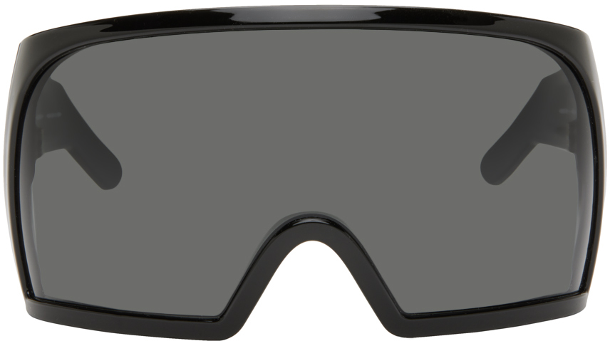 солнцезащитные очки розовый черный Черные солнцезащитные очки Kriester Rick Owens, цвет Black/Black