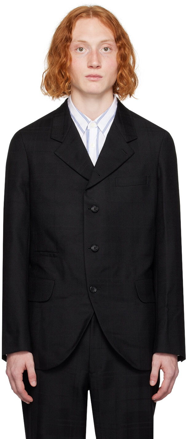 

Черный пиджак в клетку Comme des Garçons