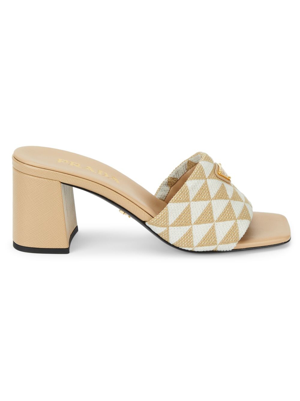 

Жаккардовые мюли Triangolo Prada