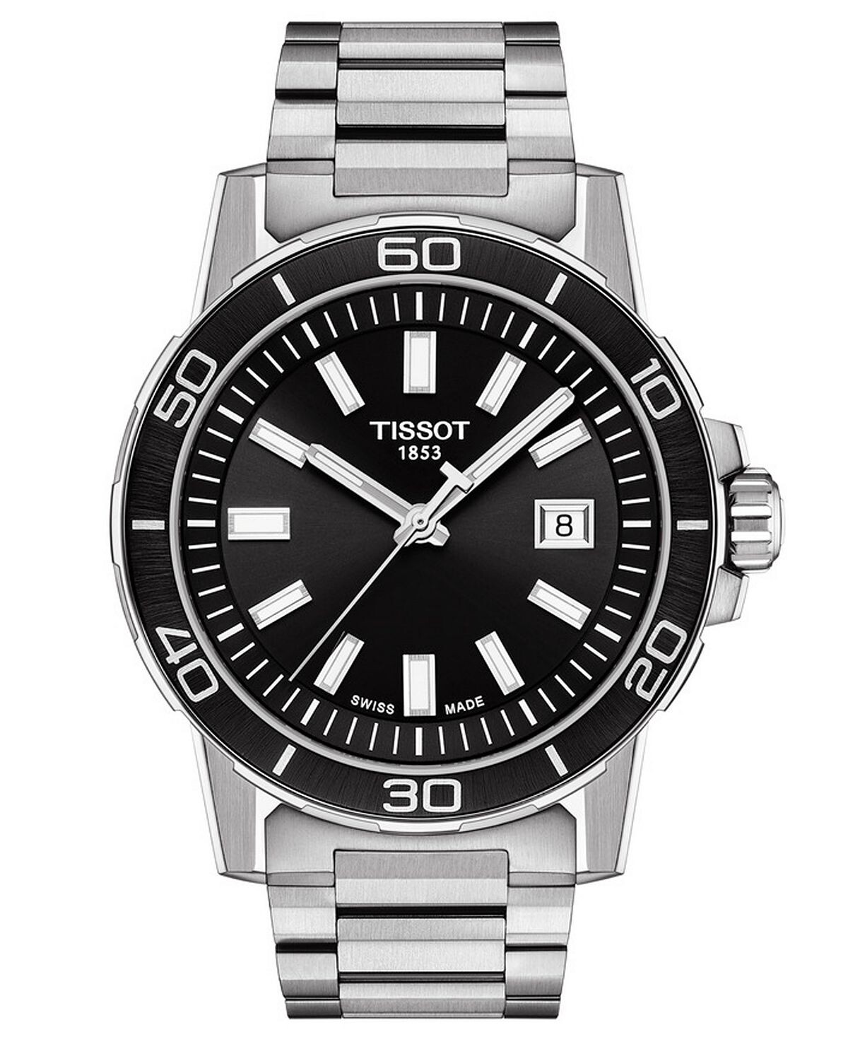 

Мужские швейцарские часы Supersport с браслетом из нержавеющей стали, 44 мм Tissot