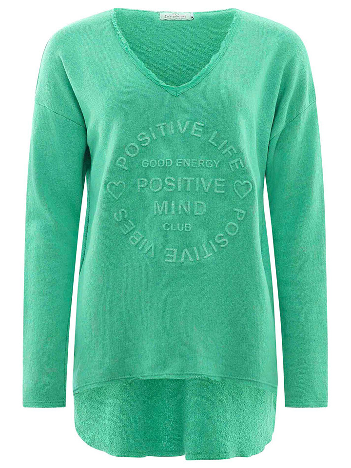 

Толстовка Zwillingsherz Positive Mind, зеленый