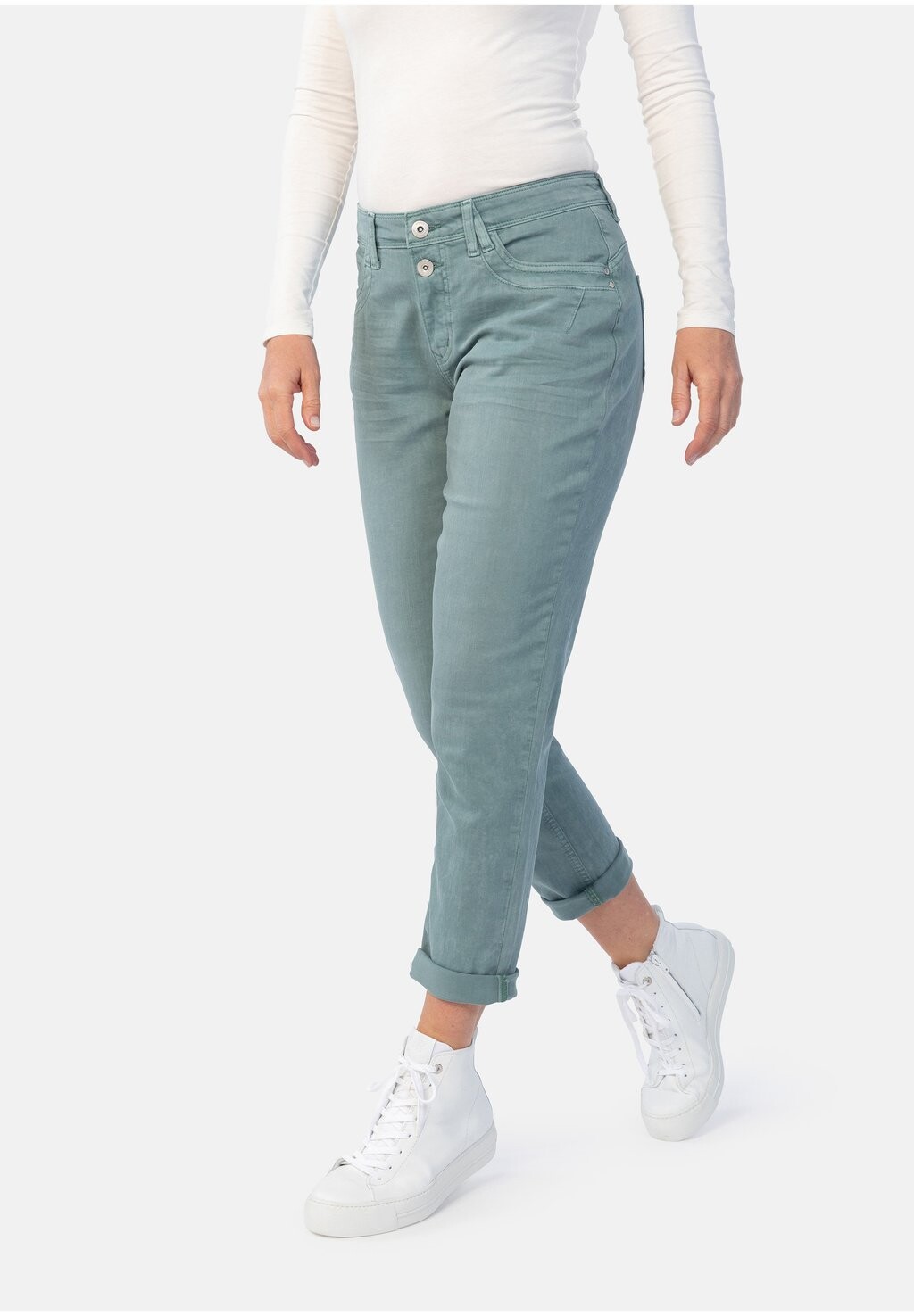 

Джинсы Slim Fit DAVOS FRIEND FIT Stooker Women, цвет green frost wash