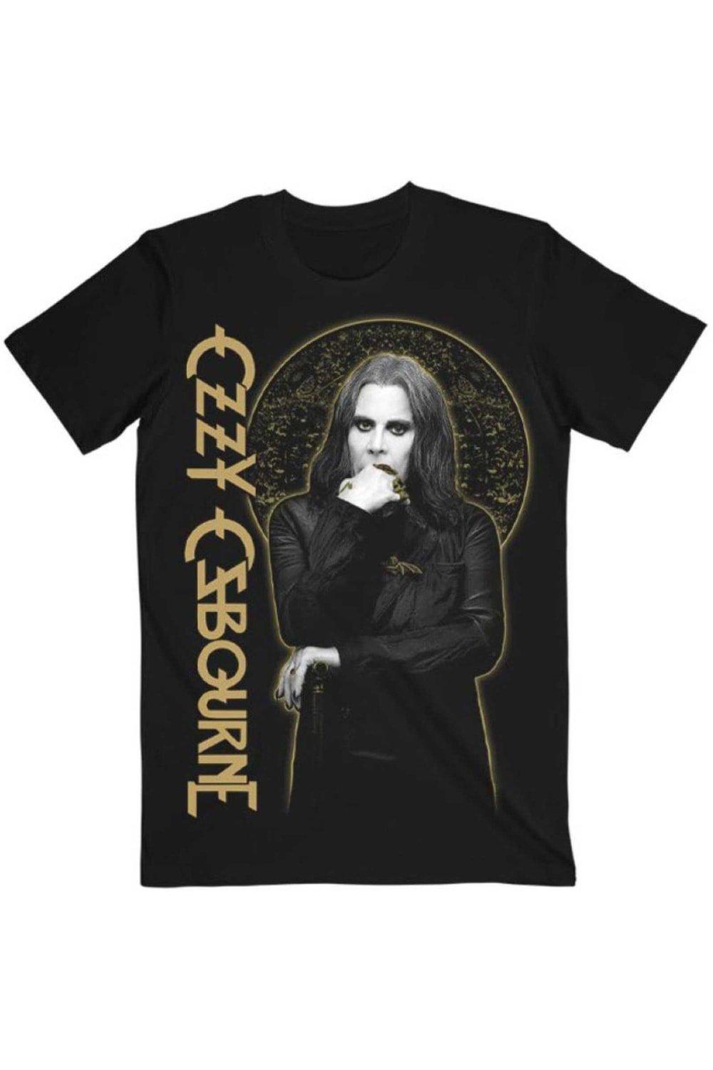 Хлопковая футболка с графическим принтом «Пациент № 9» Ozzy Osbourne, черный